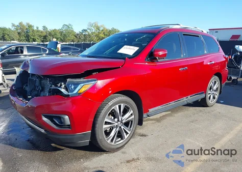 2018 Nissan Pathfinder Platinum из США, поврежденный, VIN 5N1DR2MN6JC625328